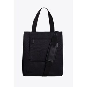 Black Laptop Tote Bag with Shoulder Strap -
